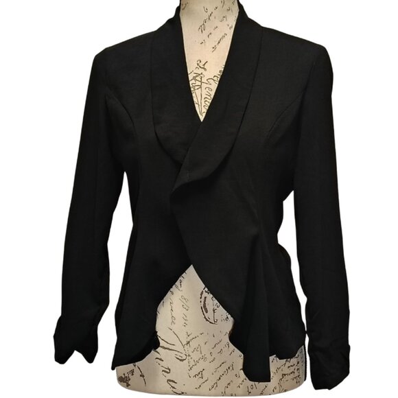 Poetry Jackets & Blazers - Poetry Womens Jacket Medium Ruffle Open Front - Academia Romantic Workwear Boho‎